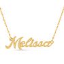Melissa Nameplate Necklace In Gold Image-1