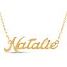 Natalie Nameplate Necklace In Gold Image-1