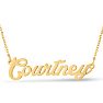 Courtney Nameplate Necklace In Gold Image-1
