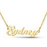 Sydney Nameplate Necklace In Gold Image-1