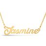 Jasmine Nameplate Necklace In Gold Image-1