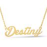 Destiny Nameplate Necklace In Gold Image-1