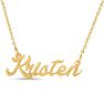 Kristen Nameplate Necklace In Gold Image-1