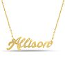 Allison Nameplate Necklace In Gold Image-1