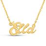 Ella Nameplate Necklace In Gold Image-1