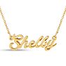Shelby Nameplate Necklace In Gold Image-1