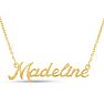 Madeline Nameplate Necklace In Gold Image-1