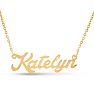 Katelyn Nameplate Necklace In Gold Image-1
