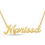 Marissa Nameplate Necklace In Gold Image-1