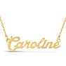 Caroline Nameplate Necklace In Gold Image-1