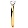 1 Carat Diamond Round Engagement Rings In 14K Yellow Gold Image-3