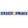 16 Carat Tanzanite and Diamond Bracelet In 14 Karat White Gold Image-3