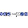 16 Carat Tanzanite and Diamond Bracelet In 14 Karat White Gold Image-4