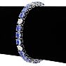 16 Carat Tanzanite and Diamond Bracelet In 14 Karat White Gold Image-6