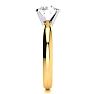 Round Engagement Rings, 2 Carat Diamond Solitaire Engagement Ring Crafted In 14K Yellow Gold Image-3