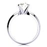 Round Engagement Rings, 2 Carat Diamond Solitaire Engagement Ring Crafted In 14K White Gold Image-2