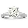 2 Carat Diamond Solitaire Engagement Ring In 14K White Gold Image-1