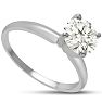 2 Carat Diamond Solitaire Engagement Ring In 14K White Gold Image-2