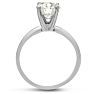 2 Carat Diamond Solitaire Engagement Ring In 14K White Gold Image-3