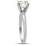 2 Carat Diamond Solitaire Engagement Ring In 14K White Gold Image-4