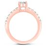 1 1/3ct Oval Diamond Engagement Ring Crafted in 14 Karat Rose Gold Image-3