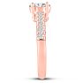 1 1/3ct Oval Diamond Engagement Ring Crafted in 14 Karat Rose Gold Image-4