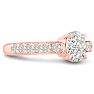 1 1/3ct Oval Diamond Engagement Ring Crafted in 14 Karat Rose Gold Image-5