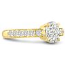 1 1/3ct Oval Diamond Engagement Ring Crafted in 14 Karat Yellow Gold Image-5
