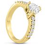 1 1/3ct Heart Shaped Diamond Engagement Ring Crafted in 14 Karat Yellow Gold Image-2