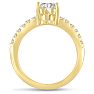 1 1/3ct Heart Shaped Diamond Engagement Ring Crafted in 14 Karat Yellow Gold Image-3