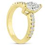 1 1/3ct Marquise Shaped Diamond Engagement Ring Crafted in 14 Karat Yellow Gold Image-2