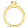 1 1/3ct Marquise Shaped Diamond Engagement Ring Crafted in 14 Karat Yellow Gold Image-3