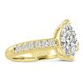 1 1/3ct Marquise Shaped Diamond Engagement Ring Crafted in 14 Karat Yellow Gold Image-5