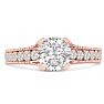 1.67ct Round Brilliant Diamond Engagement Ring Crafted in 14 Karat Rose Gold Image-1