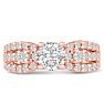 1 1/5ct Round Brilliant Diamond Engagement Ring Crafted in 14 Karat Rose Gold Image-1