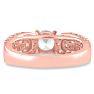 1 1/5ct Round Brilliant Diamond Engagement Ring Crafted in 14 Karat Rose Gold Image-6