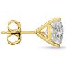 2 Carat Round Shape Diamond Martini Stud Earrings In 14 Karat Yellow Gold Image-4