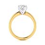 1 Carat Princess Cut Diamond Solitaire Engagement Ring In 14K Yellow Gold Image-3