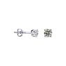 1/4 Carat Natural Diamond Stud Earrings In 14 Karat White Gold Image-1