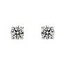1/4 Carat Natural Diamond Stud Earrings In 14 Karat White Gold Image-2