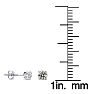 1/4 Carat Natural Diamond Stud Earrings In 14 Karat White Gold Image-4