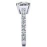 3 1/2 Carat Princess Cut Diamond Engagement Ring Including 2 1/2 Carat Center Diamond In 14K White Gold Image-4