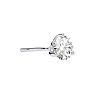 1/2 Carat Round Diamond Martini Stud Earrings In 14 Karat White Gold Image-2