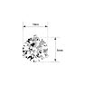 1 Carat Round Diamond Stud Earrings in 14 Karat White Gold with Martini Setting Image-4
