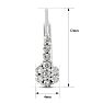 1/4ct Diamond tiny Leverback Earrings Crafted In Solid Sterling Silver, 1/2 Inch Image-3