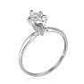 Cheap Engagement Rings, 1/3 Carat Marquise Diamond Solitaire Ring In 14K White Gold Image-3