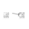 1/4 Carat Diamond Stud Earrings In White Gold Image-1