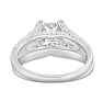 Estate Jewelry 1 3/4 Carat Created Diamond Bridal Set In Sterling Silver, Size 7 Image-3