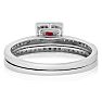 1/2ct Pave Ruby and Diamond Bridal Set
 Image-3