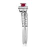 1/2ct Pave Ruby and Diamond Bridal Set
 Image-4